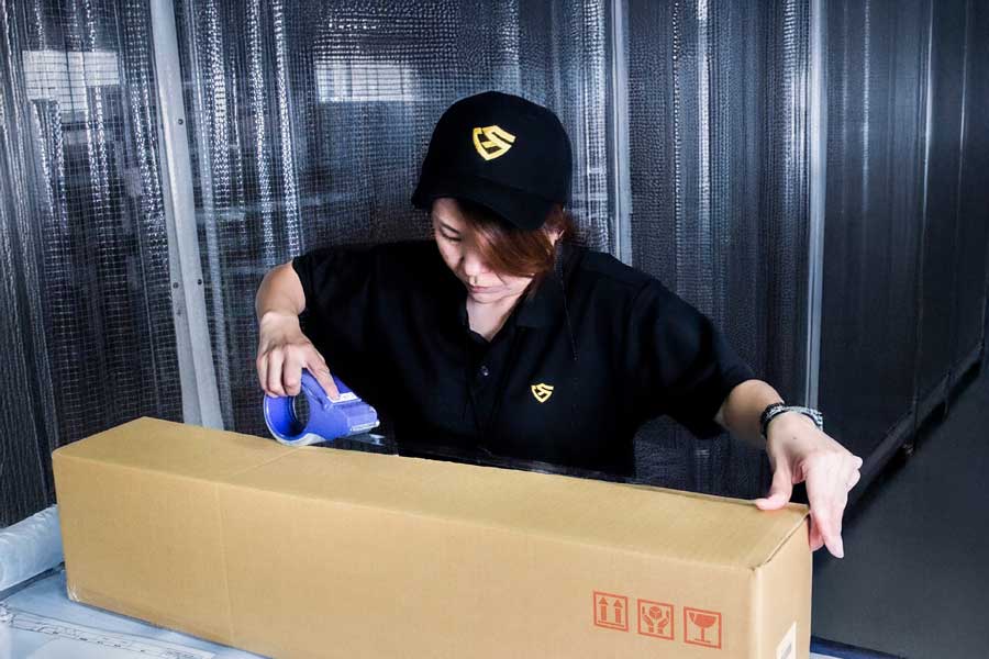 グンサン梱包・集荷工程